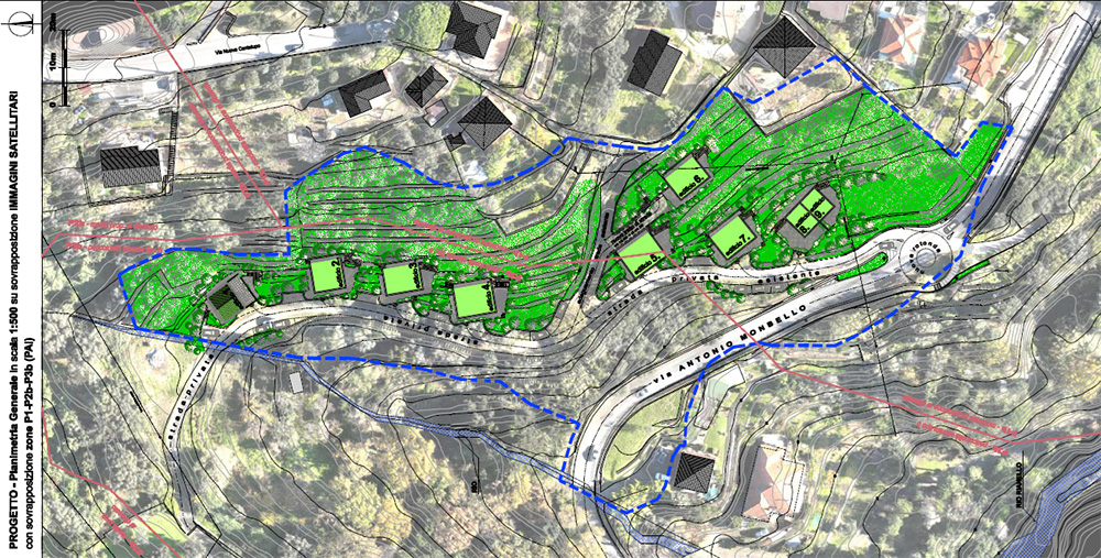 Planimetria di progetto — variante 2