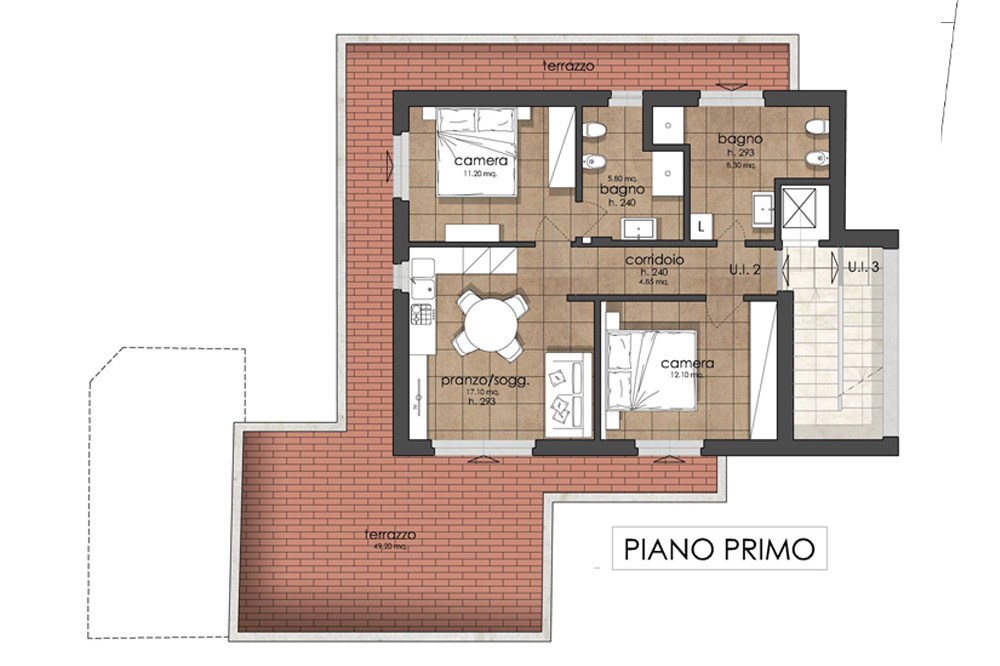 Planimetria — piano primo
